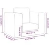 Vaikiška sofa-lova, mėlynos spalvos, minkštas pliušas
