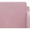 Vaikiška sofa-lova, rožinės spalvos, minkštas pliušas