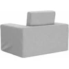 Vaikiška sofa-lova, šviesiai pilkos spalvos, minkštas pliušas