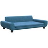 Vaikiška sofa, mėlynos spalvos, 100x54x33cm, aksomas