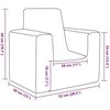 Vaikiška sofa, mėlynos spalvos, minkštas pliušas