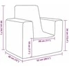 Vaikiška sofa, mėlynos spalvos, minkštas pliušas