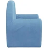 Vaikiška sofa, mėlynos spalvos, minkštas pliušas
