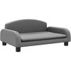 Vaikiška sofa, pilkos spalvos, 70x45x30cm, dirbtinė oda