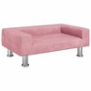 Vaikiška sofa, rožinės spalvos, 70x45x26,5cm, aksomas