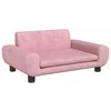 Vaikiška sofa, rožinės spalvos, 70x45x33cm, aksomas