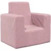 Vaikiška sofa, rožinės spalvos, minkštas pliušas