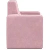 Vaikiška sofa, rožinės spalvos, minkštas pliušas