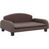 Vaikiška sofa, rudos spalvos, 70x45x30cm, dirbtinė oda