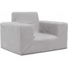 Vaikiška sofa, šviesiai pilkos spalvos, minkštas pliušas