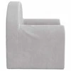 Vaikiška sofa, šviesiai pilkos spalvos, minkštas pliušas