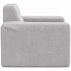 Vaikiška sofa, šviesiai pilkos spalvos, minkštas pliušas