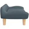 Vaikiška sofa, tamsiai pilka, 70x40x24 cm, audinys