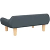 Vaikiška sofa, tamsiai pilka, 70x40x24 cm, audinys