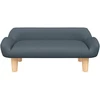 Vaikiška sofa, tamsiai pilka, 70x40x24 cm, audinys