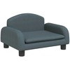 Vaikiška sofa, tamsiai pilkos spalvos, 50x40x30cm, audinys