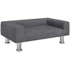 Vaikiška sofa, tamsiai pilkos spalvos, 70x45x26,5cm, aksomas