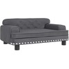 Vaikiška sofa, tamsiai pilkos spalvos, 70x45x30cm, aksomas