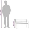 Vaikiškas sodo suoliukas, 81cm, kiniškos eglės mediena