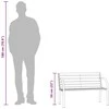 Vaikiškas sodo suoliukas, pilkas, 81cm, kiniškos eglės mediena