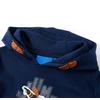 Vaikiškas sportinis megztinis su gobtuvu, tamsiai mėlynas, 92 dydžio