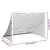Vaikiški futbolo vartai, juodi, 90x64x64cm, sulankstomi