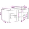 Vaikų Aukštas Lova 2 pcs Balta 163 x 101,1 x 68,5 cm