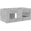 Vaikų Aukštas Lova 2 pcs Betoninė 163 x 101,1 x 68,5 cm
