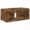 Vaikų Aukštas Lova 2 pcs Dūminio ąžuolo 163 x 101,1 x 68,5 cm
