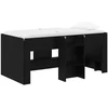Vaikų Aukštas Lova 2 pcs Juodojo ąžuolo 163 x 101,1 x 68,5 cm