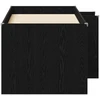 Vaikų Aukštas Lova 2 pcs Juodojo ąžuolo 163 x 101,1 x 68,5 cm