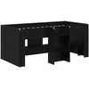 Vaikų Aukštas Lova 2 pcs Juodojo ąžuolo 163 x 101,1 x 68,5 cm