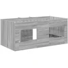 Vaikų Aukštas Lova 2 pcs Pilka Sonoma 163 x 101,1 x 68,5 cm