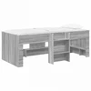 Vaikų Aukštas Lova 2 pcs Pilka Sonoma 90 x 190 cm