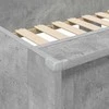 Vaikų dvigulė lova Betono pilka 90 x 190 cm Apdirbta mediena