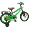 Vaikų Dviratis 14 Colių 3-5 metų amžiaus Žalia