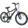 Vaikų Dviratis 20 Colių 6-Speed 6-11 metų amžiaus Juoda
