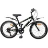 Vaikų Dviratis 20 Colių 6-Speed 6-11 metų amžiaus Juoda
