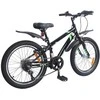 Vaikų Dviratis 24 Colių 6-Speed 8-12 metų Juodas