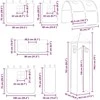 Lova Vaikų Lofto Lovos Rėmas Balta ir mėlyna 107 x 200 cm Metalas