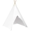 Teepee palapinė Balta 120 x 120 x 150 cm Audinys ir plastikas