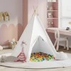 Teepee palapinė Balta 120 x 120 x 150 cm Audinys ir plastikas