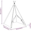 Teepee palapinė Balta 120 x 120 x 150 cm Audinys ir plastikas