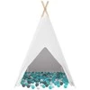 Teepee palapinė Balta 120 x 120 x 150 cm Audinys ir plastikas