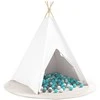 Teepee palapinė Balta 120 x 120 x 150 cm Audinys ir plastikas