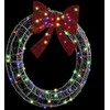 Vainikas su 80 LED Įvairiaspalvis 92 x 92 x 9,5 cm Akrilas