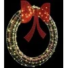 Vainikas su 150 LED Šilta balta 121 x 121 x 10 cm PET