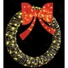 Vainikas su 150 LED Šilta balta 121 x 121 x 10 cm Ratanas