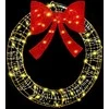 Vainikas su 60 LED Šilta balta 76 x 76 x 8 cm PET