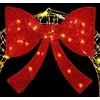 Vainikas su 60 LED Šilta balta 76 x 76 x 8 cm PET